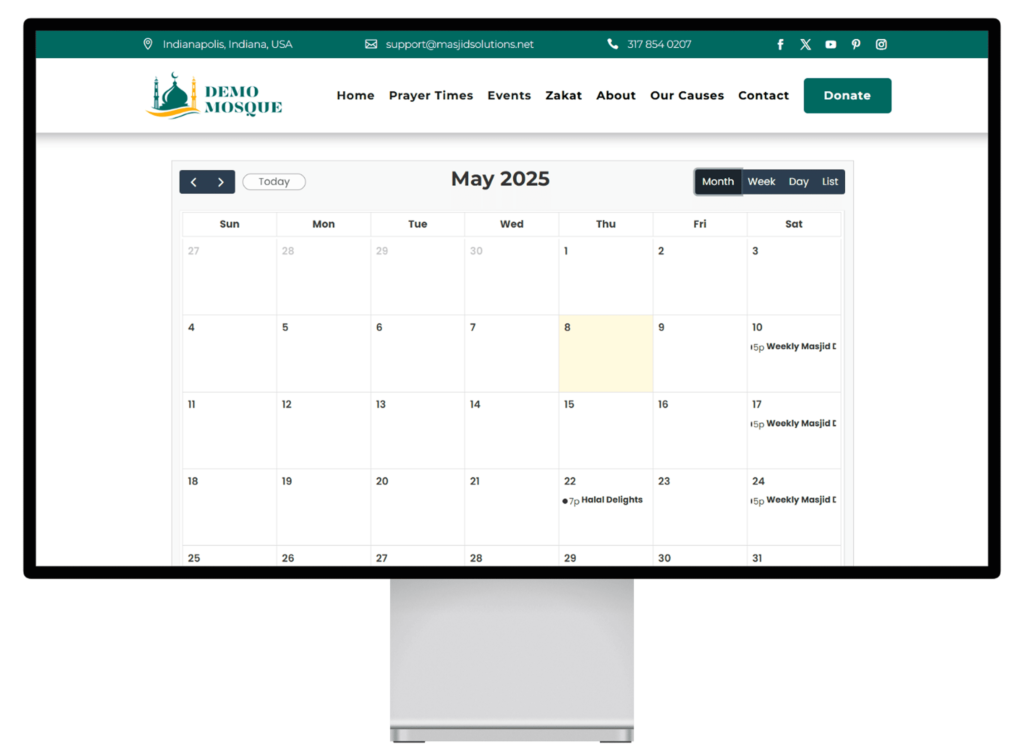 Event calendar