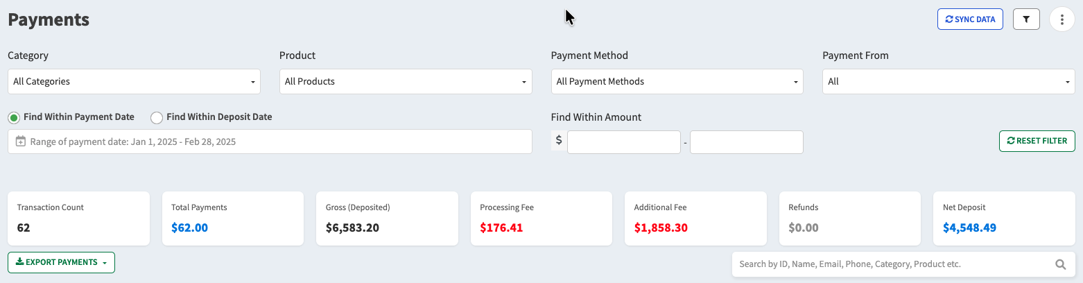 Additional Stripe Fee Reporting